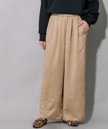 Munich | ヴィンテージヘビーサテンギャザーワイドパンツ(その他パンツ)