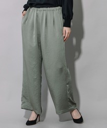 Munich | ヴィンテージヘビーサテンギャザーワイドパンツ(その他パンツ)