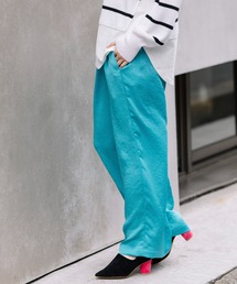 Munich | ヴィンテージヘビーサテンギャザーワイドパンツ(その他パンツ)