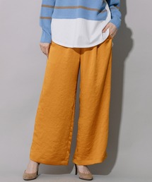 Munich | ヴィンテージヘビーサテンギャザーワイドパンツ(その他パンツ)