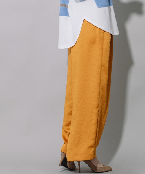 Munich(ミューニック)の「ヴィンテージヘビーサテンギャザーワイドパンツ(その他パンツ・レディース・ベージュ/カーキ/ターコイズブルー/マスタード・S/M/XS)」の10枚目の写真