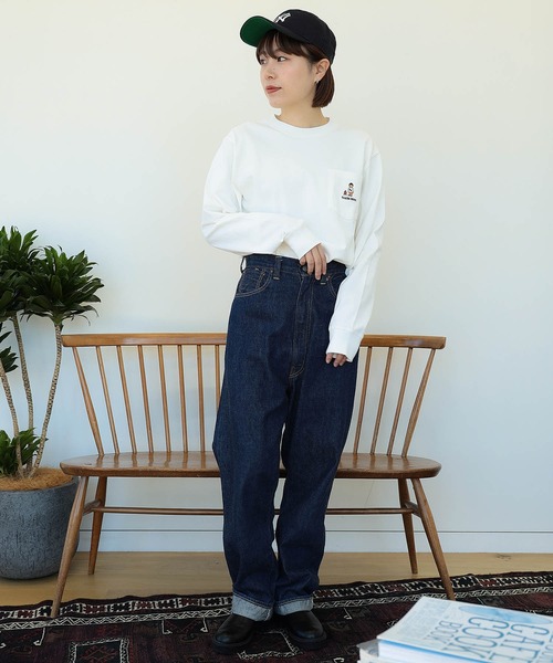 ユニセックス】タキビ ベアー ロングスリーブ Tシャツ（Tシャツ