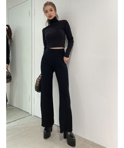 GYDA(ジェイダ)の「ハイネックタイトショートトップス(Tシャツ/カットソー・レディース・オフホワイト/ブラック/ピンク・FREE)」の20枚目の写真