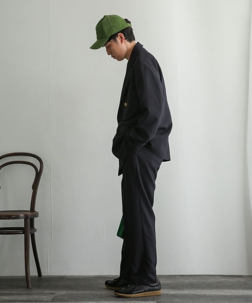 SENSE OF PLACE by URBAN RESEARCH(センスオブプレイスバイアーバンリサーチ)の「『セットアップ対応』 タックテーパードパンツ(その他パンツ・メンズ・ネイビー/グリーン・MEDIUM/LARGE)」の12枚目の写真