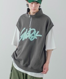 improves | ハーフジップ 裏毛スウェット スエットベスト(ベスト)