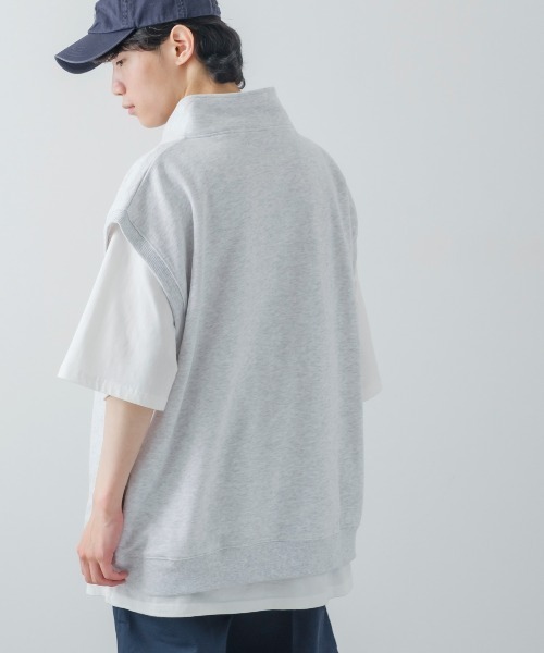 improves（インプローブス）の「ハーフジップ スウェット ベスト（ベスト・メンズ・グリーン/スミクロ/アッシュ・MEDIUM/LARGE）」の8枚目の写真