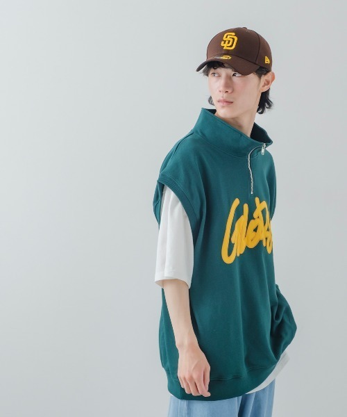 improves（インプローブス）の「ハーフジップ スウェット ベスト（ベスト・メンズ・グリーン/スミクロ/アッシュ・MEDIUM/LARGE）」の21枚目の写真