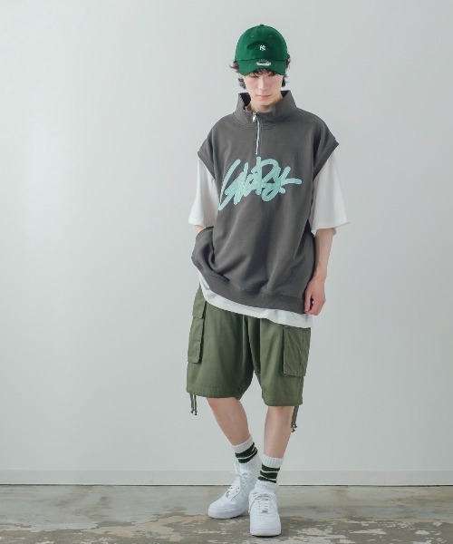 improves（インプローブス）の「ハーフジップ スウェット ベスト（ベスト・メンズ・グリーン/スミクロ/アッシュ・MEDIUM/LARGE）」の18枚目の写真