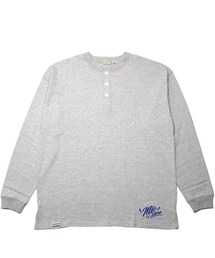 Goodwear x MFC STORE LETTERING LOGO HENRY NECK L/S BIG TEE