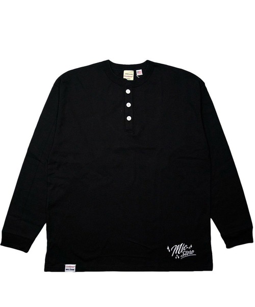 MFC STORE（エムエフシーストア）の「Goodwear x MFC STORE LETTERING LOGO HENRY NECK L/S BIG TEE（Tシャツ/カットソー・メンズ・ホワイト/グレー/ブラウン/ブラック・L/XL/M）」の3枚目の写真