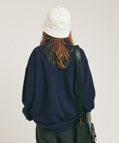 【完売】machatt ハーフジップスウェット　ネイビー KIDS】ハーフジップスウェット（ネイビー） | MACHATT ONLINE STORE