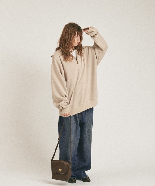 MUHET（ミュエータ）の「裏毛ハーフジップスウェット（スウェット