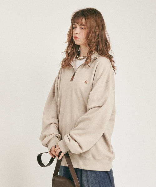 MUHET（ミュエータ）の「裏毛ハーフジップスウェット（スウェット