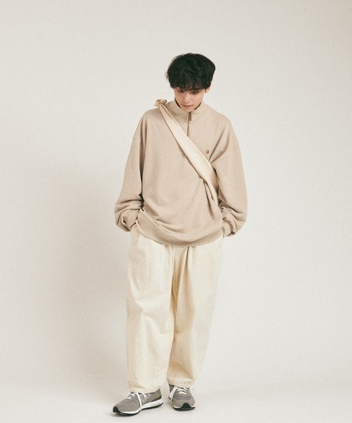 MUHET（ミュエータ）の「裏毛ハーフジップスウェット（スウェット