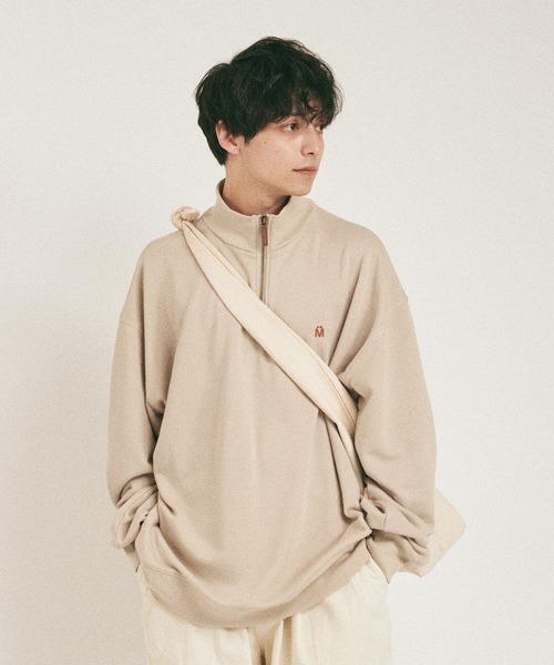 MUHET（ミュエータ）の「裏毛ハーフジップスウェット（スウェット