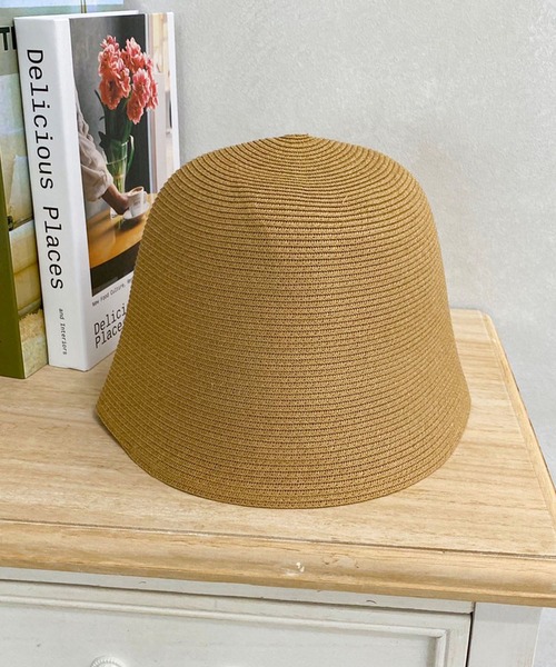 apres jour mignon(アプレジュールミニョン)の「【apresjour mignon×ARIAZ】ストローバケットハット(ハット・レディース・ライトベージュ/ブラック/ライトブラウン・ONESIZE)」の5枚目の写真