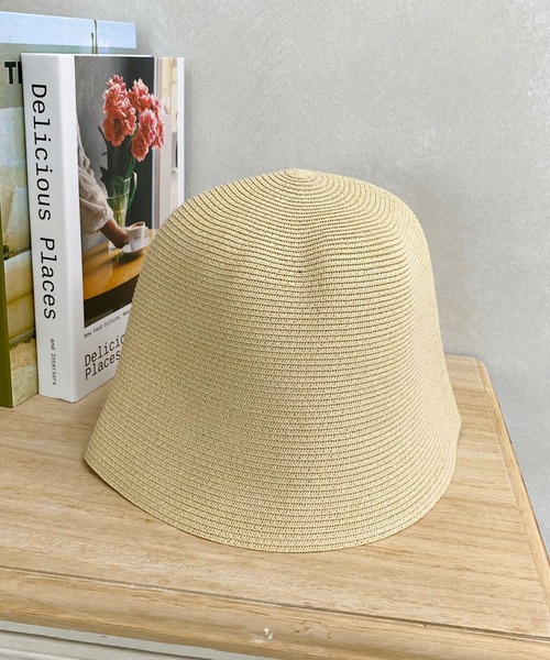 apres jour mignon(アプレジュールミニョン)の「【apresjour mignon×ARIAZ】ストローバケットハット(ハット・レディース・ライトベージュ/ブラック/ライトブラウン・ONESIZE)」の6枚目の写真
