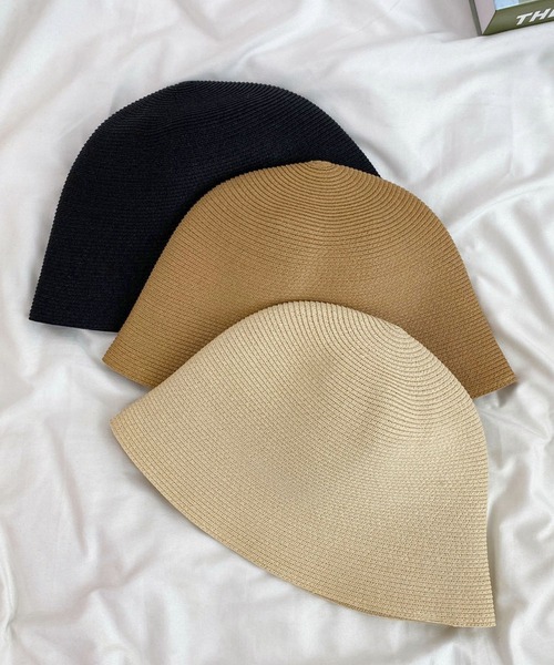 apres jour mignon(アプレジュールミニョン)の「【apresjour mignon×ARIAZ】ストローバケットハット(ハット・レディース・ライトベージュ/ブラック/ライトブラウン・ONESIZE)」の7枚目の写真