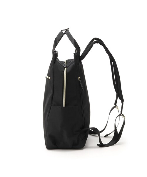 SHOO・LA・RUE(シューラルー)の「◆【撥水】スクエアリュック(バックパック/リュック・レディース・オレンジ/ブラック系3/グレー系3・00)」の5枚目の写真