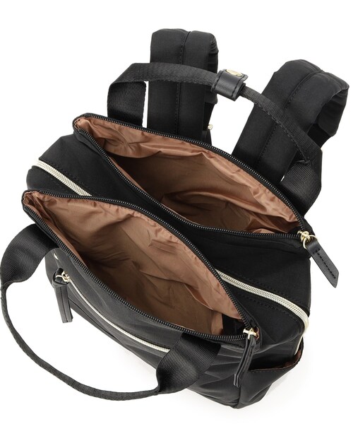 SHOO・LA・RUE(シューラルー)の「◆【撥水】スクエアリュック(バックパック/リュック・レディース・オレンジ/ブラック系3/グレー系3・00)」の15枚目の写真