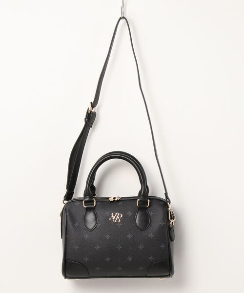 ROYAL PARTY(ロイヤルパーティー)の「【ROYAL PARTY/ロイヤルパーティー】 MONOGRAM ミニボストンバッグ(ボストンバッグ・レディース・ブラック/ベージュ/ブラウン・FREE)」の2枚目の写真