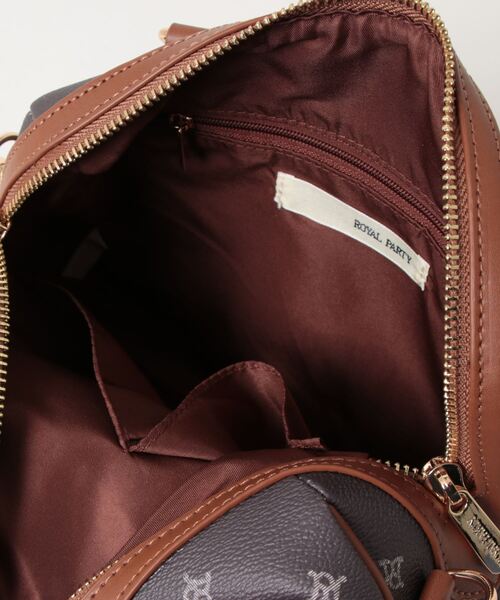 ROYAL PARTY(ロイヤルパーティー)の「【ROYAL PARTY/ロイヤルパーティー】 MONOGRAM ミニボストンバッグ(ボストンバッグ・レディース・ブラック/ベージュ/ブラウン・FREE)」の8枚目の写真