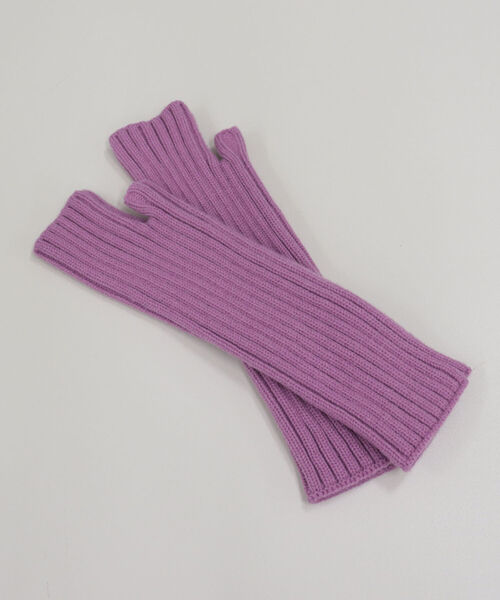 fredy emue(フレディエミュ)の「リブアームウォーマー(アームカバー・レディース・グレー/ピンク/ブルー/アイボリー・FREE)」の5枚目の写真