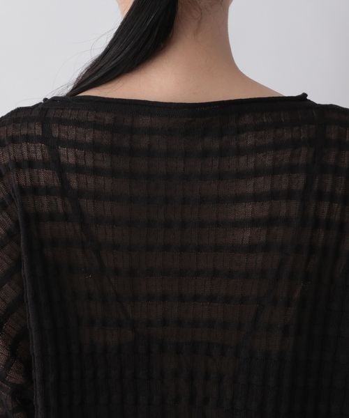 LOWRYS FARM（ローリーズファーム）の「ジャガードシアーニット　123326（ニット/セーター・レディース・アイボリー/ブラック/カーキ/ピンク・FREE）」の14枚目の写真