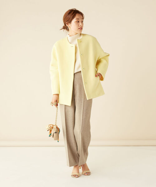 【美品】 ノーリーズ NOLLEY’S MANTECO ショート コート 36 NOLLEY'S（ノーリーズ）の「MANTECOショートコート（テーラード