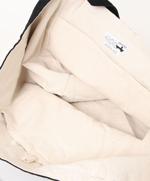 pouto(ポウト)の「pouto / ポウト キャンバス キューブ トート ラージ DLI PO 004 BAG(トートバッグ・レディース・ブラック/グレー/ナチュラル/レッド/ブルー・FREE)」の17枚目の写真