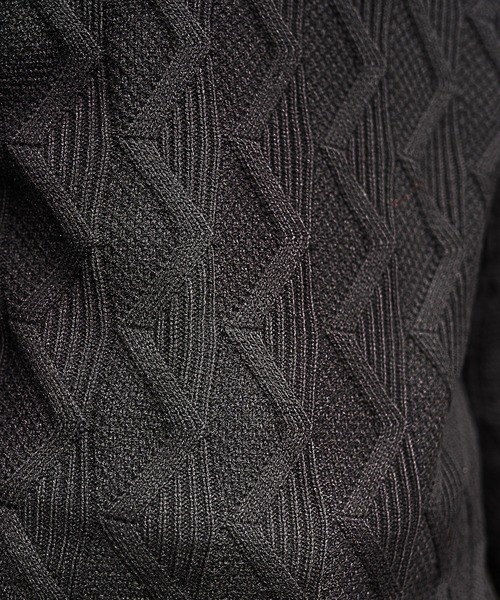 RATTLE TRAP（ラトルトラップ）の「7ゲージジップタートルネックニット（ニット/セーター・メンズ・ホワイト/ブラック/レッド・LL/M/L）」の8枚目の写真