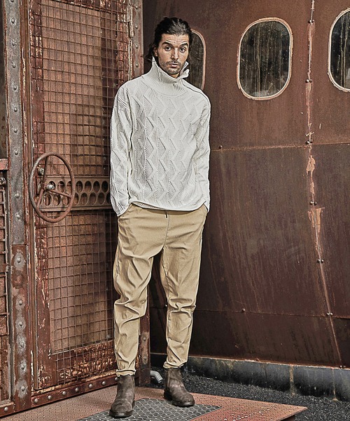 RATTLE TRAP（ラトルトラップ）の「7ゲージジップタートルネックニット（ニット/セーター・メンズ・ホワイト/ブラック/レッド・LL/M/L）」の21枚目の写真