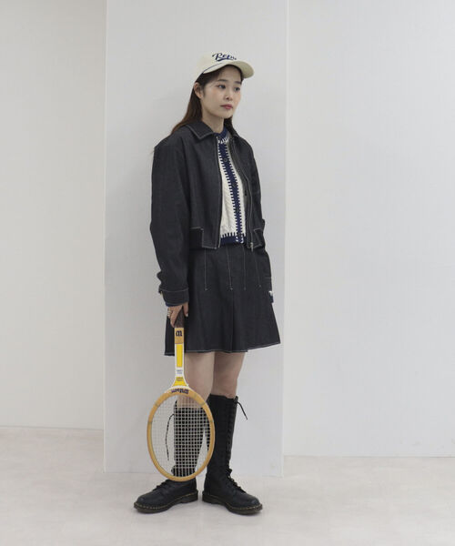 onulsoha（オヌルソハ）の「プリーツタックミニスカート（スカート・レディース・ベージュ/チャコールグレー・38）」の17枚目の写真