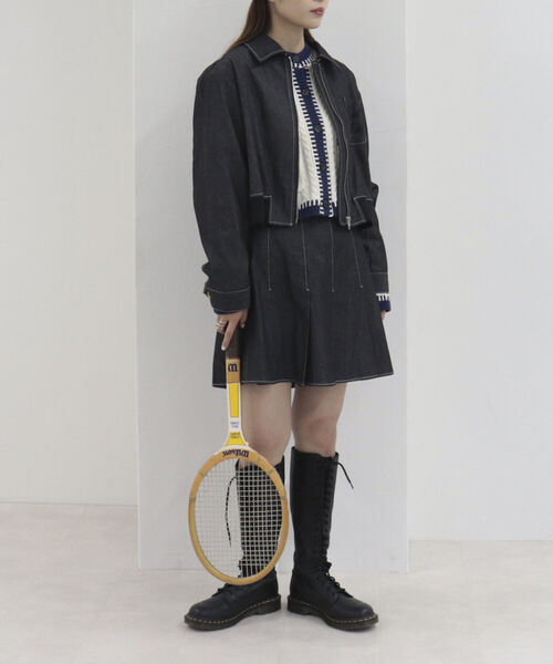 onulsoha（オヌルソハ）の「プリーツタックミニスカート（スカート・レディース・ベージュ/チャコールグレー・38）」の18枚目の写真