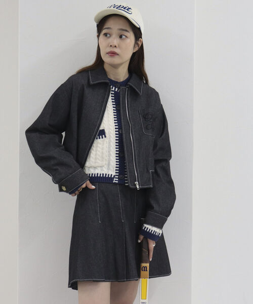 onulsoha（オヌルソハ）の「プリーツタックミニスカート（スカート・レディース・ベージュ/チャコールグレー・38）」の22枚目の写真