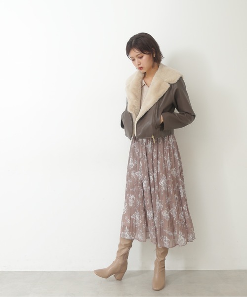 JILL by JILL STUART（ジルバイジルスチュアート）の「フェイクファーライダース（ライダースジャケット・レディース・ベージュ/ブラウン系その他/ホワイト系その他・SMALL/MEDIUM）」の15枚目の写真