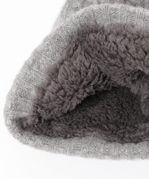 BAYFLOW(ベイフロー)の「【Champion(チャンピオン)】別注ニットワッチ(ニットキャップ/ビーニー・キッズ・ホワイト/グレー・FREE)」の6枚目の写真