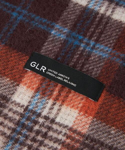 green label relaxing（グリーンレーベルリラクシング）の「リバーシブル マフラー チェック 無地（マフラー・メンズ・ダークブラウン/ベージュ/パープル/ネイビー/グレー/レッド・FREE）」の12枚目の写真