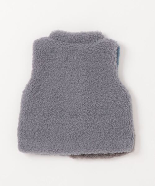 SLAP SLIP BABY（スラップスリップベビー）の「SLAPSLIPBABY/【お揃い】配色切り替え恐竜ポケットボアベストベビー(70~80cm)（ベスト・キッズ・グレー系その他/ベージュ系その他・ONESIZE）」の19枚目の写真