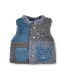 SLAP SLIP BABY | SLAPSLIPBABY/【お揃い】配色切り替え恐竜ポケットボアベストベビー(70~80cm)(ベスト)