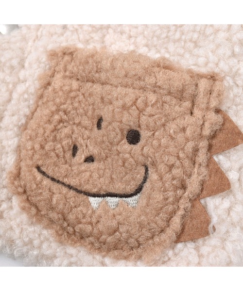 SLAP SLIP BABY（スラップスリップベビー）の「SLAPSLIPBABY/【お揃い】配色切り替え恐竜ポケットボアベストベビー(70~80cm)（ベスト・キッズ・グレー系その他/ベージュ系その他・ONESIZE）」の12枚目の写真