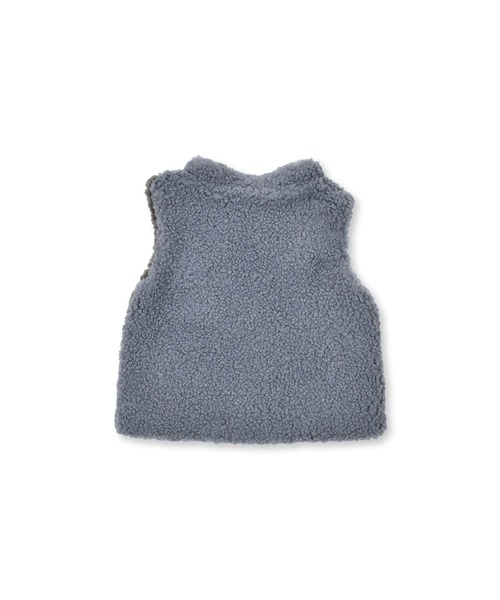 SLAP SLIP BABY（スラップスリップベビー）の「SLAPSLIPBABY/【お揃い】配色切り替え恐竜ポケットボアベストベビー(70~80cm)（ベスト・キッズ・グレー系その他/ベージュ系その他・ONESIZE）」の8枚目の写真