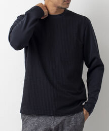 Stutostein Nolley's | STORMFLEECE コンビ長袖Tシャツ(蓄熱・軽量・透湿・ストレッチ素材）(Tシャツ/カットソー)