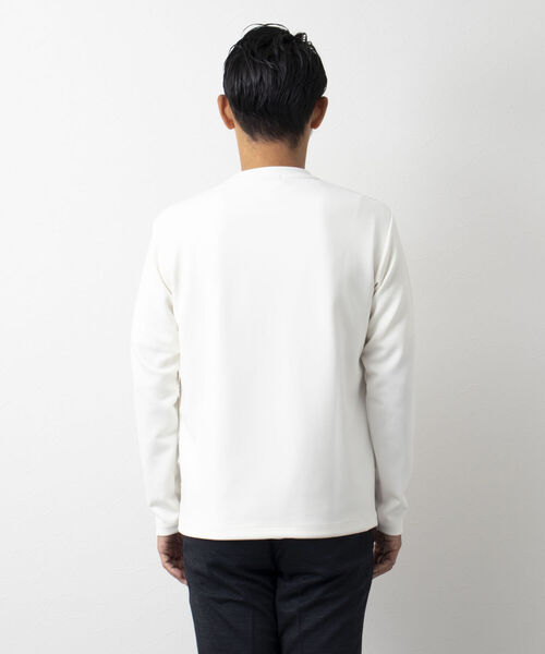 Stutostein Nolley's（シュテットシュタインノーリーズ）の「STORMFLEECE コンビ長袖Tシャツ(蓄熱・軽量・透湿・ストレッチ素材）（Tシャツ/カットソー・メンズ・ホワイト/ブラック・M/L/XL/S）」の6枚目の写真