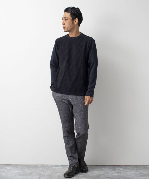 Stutostein Nolley's（シュテットシュタインノーリーズ）の「STORMFLEECE コンビ長袖Tシャツ(蓄熱・軽量・透湿・ストレッチ素材）（Tシャツ/カットソー・メンズ・ホワイト/ブラック・M/L/XL/S）」の8枚目の写真