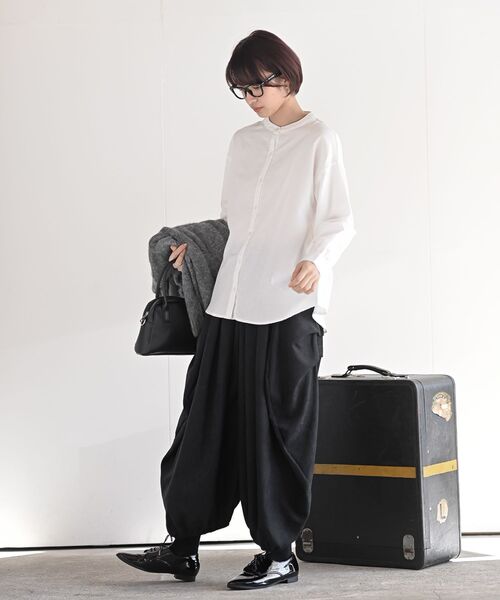 rps（アールピーエス）の「ライスコールボリュームタックパンツ（その他パンツ・レディース・チャコールグレー/ブラック/モカ・フリー）」の10枚目の写真