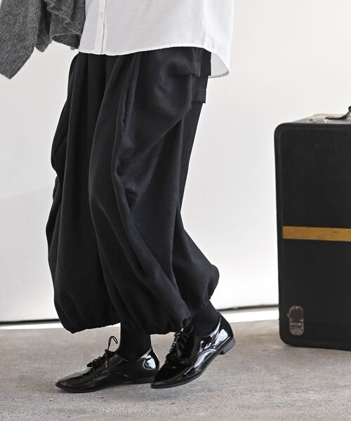 rps（アールピーエス）の「ライスコールボリュームタックパンツ（その他パンツ・レディース・チャコールグレー/ブラック/モカ・フリー）」の17枚目の写真