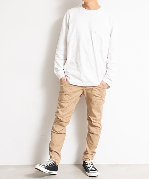 GERRY(ジェリー)の「『GERRY/ジェリー』ポリストレッチクライミングチノ&デニムパンツ(チノパンツ・メンズ・サックスブルー/ブラック/グレー/ブルー/ベージュ/カーキ/ネイビー/ダークベージュ・L/LL/M)」の18枚目の写真