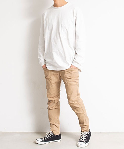 GERRY(ジェリー)の「『GERRY/ジェリー』ポリストレッチクライミングチノ&デニムパンツ(チノパンツ・メンズ・サックスブルー/ブラック/グレー/ブルー/ベージュ/カーキ/ネイビー/ダークベージュ・L/LL/M)」の19枚目の写真