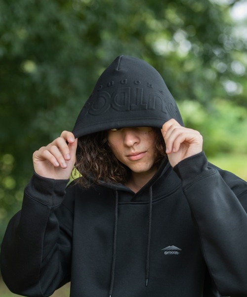 OUTDOOR PRODUCTS(アウトドアプロダクツ)の「【OUTDOOR PRODUCTS/アウトドアプロダクツ】フードエンボスロゴ 防風 ビッグシルエット プルオーバーパーカー(パーカー・メンズ・ブラック/杢グレー/カーキ/ベージュ・MEDIUM/LARGE/X-LARGE)」の15枚目の写真